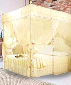 mosquitera cama 2 plazas beige