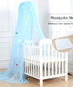 mosquitera con soporte para cama de bebe 4