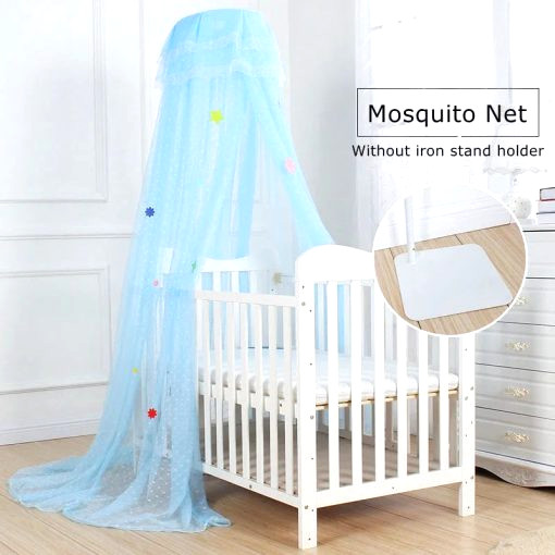 mosquitera con soporte para cama de bebe 4